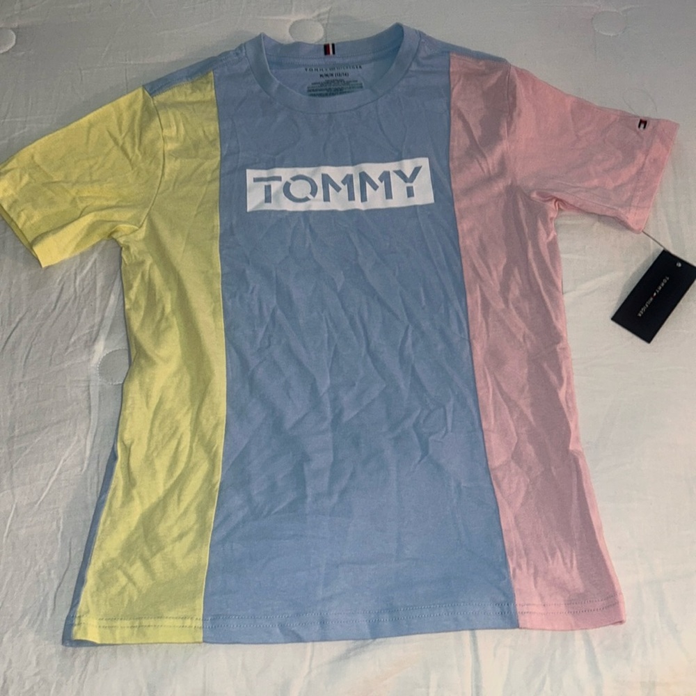 Kids M 12-14 Tommy Hilfiger Light Blue Polo